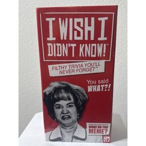 I Wish I Didn't Know! Filthy Trivia You'll Never Forget Card Game 2021 NEW
